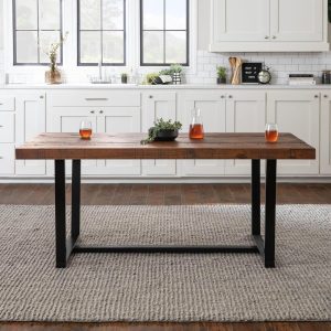 Middlebrook Solid Wood 72-inch Distressed Dining Table  |  Kitchen and Dining Tables Kitchen & Dining Tables Brown, Grey, Tan