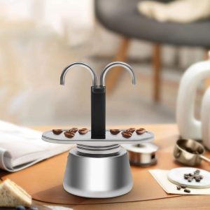 Mini 2-Cup Moka Pot Espresso Coffee Maker  |  French Press Coffee & Tea French Press