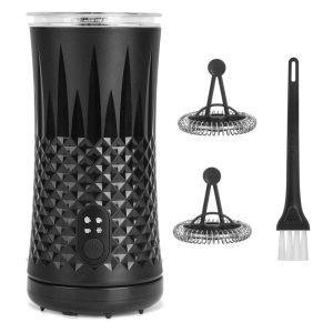 Miroco Electric Milk Frother Hot & Cold Foam Maker  |  Espresso Machines Coffee & Tea Black