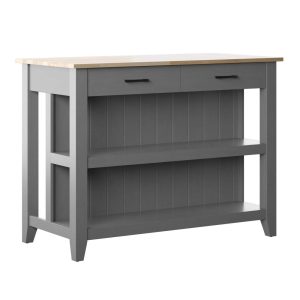 Modern Farmhouse Kitchen Island  |  Kitchen Carts Kitchen Carts Blue, Grey, White