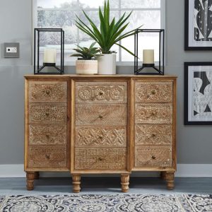 Montrose Weathered Honey 12 Drawer Accent Cabinet  |  Buffets and Sideboards Buffets & Sideboards Brown