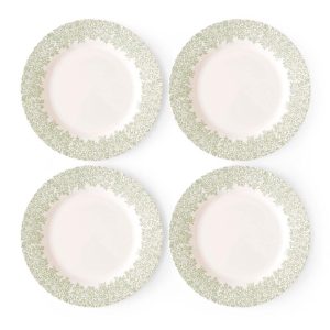 Morris & Co Standen Dinner Plate Set of 4 – 11 inch  |  Plates Dinnerware Green