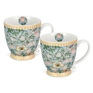 Morris Garden Bone China Mug Set of 2 in Gift Box  |  Mugs Dinnerware Mugs