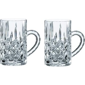 Nachtmann Noblesse Hot Beverage Glass Set of 2  |  Mugs Dinnerware Clear