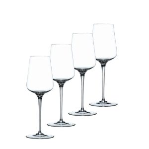 Nachtmann Set of 4 ViNova White Wine Glasses – 13 oz.  |  Wine Glasses Dinnerware Clear