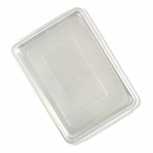 Natural High-Sided Sheet Cake Pan with Lid – Silver  |  Bakeware Bakeware Bakeware