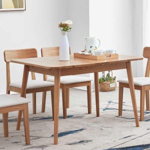 Natural Solid Oak Wood Telescopic Meet Dining Table – N/A  |  Kitchen and Dining Tables Kitchen & Dining Tables Kitchen & Dining Tables