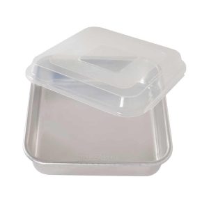 Natural Square Cake Pan with Lid  |  Bakeware Bakeware Bakeware