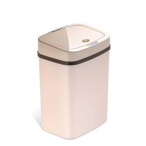 NINESTARS 3.2 Gallon White Rectangular Motion Sensor Trash Can  |  Kitchen Trash Cans Kitchen Storage Kitchen Trash Cans