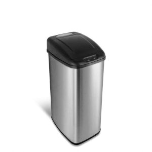 NINESTARS DZT-50-6 Stainless Steel 13.2-gal Motion Sensor Trash Can  |  Kitchen Trash Cans Kitchen Storage Kitchen Trash Cans