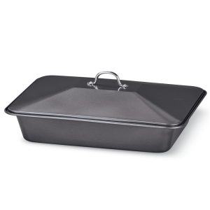 Non-Stick Casserole Pan with Matching Lid  |  Pots and Pans Pots & Pans Black