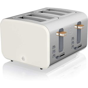 Nordic 4 Slice Toaster White  |  Toasters Kitchen Appliances Toasters