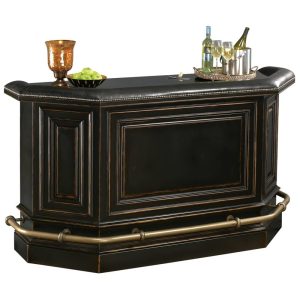 Northport Vintage Solid Wood Liquor and Wine Cabinet Bar  |  Home Bars Home Bars Black