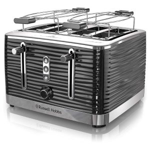 Old School 4 Slice Toaster in Black  |  Toasters Kitchen Appliances Black