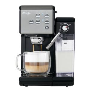 One-Touch CoffeeHouse Espresso and Cappuccino Machine, Dark Stainless  |  Espresso Machines Coffee & Tea Espresso Machines