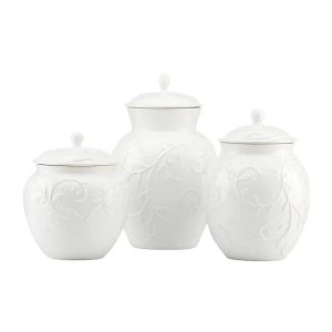 Opal Innocence Carved Canisters (Set of 3)  |  Kitchen Canisters Kitchen Canisters Kitchen Canisters