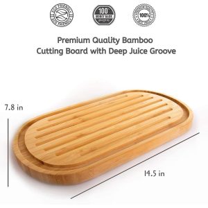 Organic Bamboo Cutting Board for Food Prep  |  Cutting Boards Cutting Boards Brown