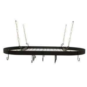 Oval Pot Rack  |  Pot Racks Kitchen Storage Black