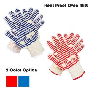 Oven Glove Oven Mitts,EN407 Certified Extreme Heat Up to 932°F,Red  |  Kitchen Tools Kitchen Tools Blue, Red