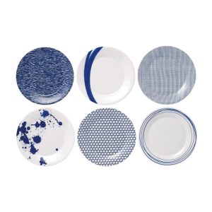 Pacific Mixed Patterns Accent Plate 9″ Set/6  |  Plates Dinnerware Multi