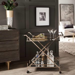 Palisade Champagne Gold Bar Cart by  Bold  |  Home Bars Home Bars Home Bars