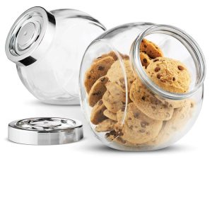 Pandora Glass Cookie Jar – 75.5 oz  |  Kitchen Canisters Kitchen Canisters Clear