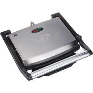 PANINI MAKER – BLK/SS – Silver  |  Grill Pans and Griddles Grill Pans & Griddles