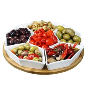 Pantry Basics12in 7pc Lazy Susan Appetizer and Condiment Server  |  Serveware Dinnerware Serveware