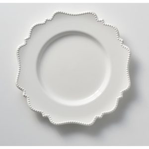 Pinpoint White Dinner Plate 11″ (Set of 6)  |  Plates Dinnerware Plates