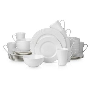 Piper Bone China Round Swirl Design Dinnerware Set  |  Dinnerware Sets Dinnerware Dinnerware Sets