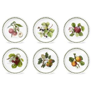 Pomona Salad Plates Set of 6 – 8-Inch  |  Plates Dinnerware Multi, White