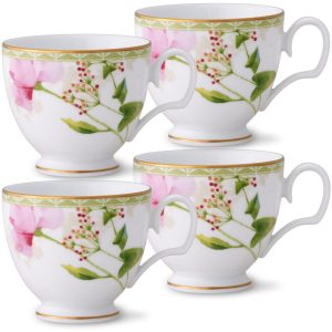 Poppy Place Set Of 4 Tea Cups, 8 Oz.  |  Cups Cups Cups