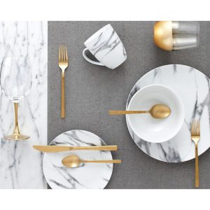 Porcelain 16-piece Marble Dinnerware Set  |  Dinnerware Sets Dinnerware Dinnerware Sets