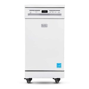 Portable Dishwasher, 18 inches Wide, 8 Place Setting, White  |  Major Appliances Kitchen Appliances Major Appliances