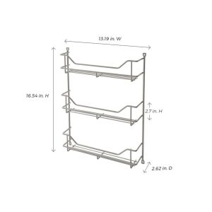 Premium 3-shelf Spice Rack  |  Pantry Organizer Kitchen Storage Pantry Organizer