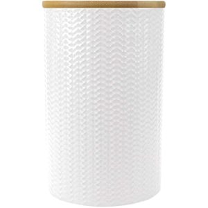 Premius Wave Ceramic Canister With Bamboo Lid  |  Kitchen Canisters Kitchen Canisters Black, Blue, White