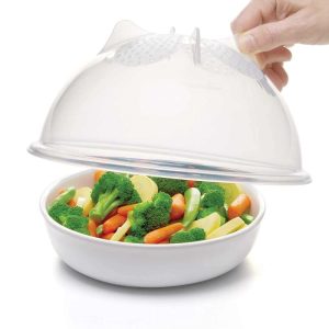 Prep Solutions by  PS-56C High Dome Microwave Food Cover, 10.25 inches, Clear  |  Pots and Pans Pots & Pans Clear