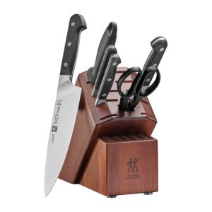 Pro 7-pc Knife Block Set – Black  |  Cutlery Cutlery Cutlery