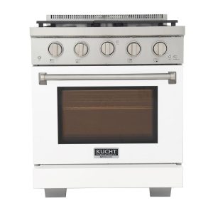 Professional 30 in. 4.2 cu. ft. Natural Gas Range and Convection Oven in Stainless Steel with True Simmer Burners  |  Major Appliances Kitchen Appliances Black, Grey, Stainless Steel, White