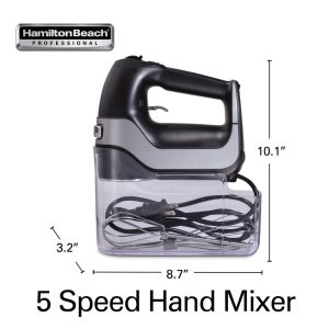 Professional 5 Speed Hand Mixer  |  Mixers Kitchen Appliances Black