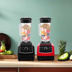 Professional Smoothie Blender with 2L Plastic Jar 3HP Mixer Juicer  |  Blenders Blenders Black, Red