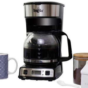 Programmable 12-Cup Coffee Maker with Filter Black,Silver  |  Coffee Makers Coffee & Tea Coffee Makers