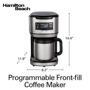 Programmable Front-Fill 12 Cup Coffee Maker with Thermal Carafe  |  Coffee Makers Coffee & Tea Coffee Makers