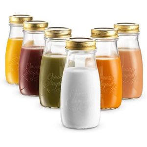 Quattro Stagioni Set of 6 Jars And Drinking Bottles  |  Serveware Dinnerware Clear, Gold