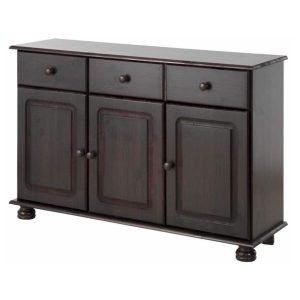 RealRooms Chester Sideboard with 3 Drawers and 2 Cabinets  |  Buffets and Sideboards Buffets & Sideboards Brown, Tan, White