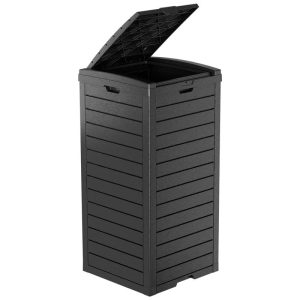 Resin Step On Curbside Trash Can & Recycling Bin  |  Food Storage Containers Food Storage Containers Black, Brown