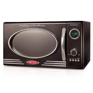 Retro Microwave Oven – .9 Cu. Ft.  |  Major Appliances Kitchen Appliances Black, White