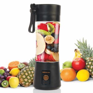 RevMix Cordless USB Rechargeable Mini Portable Blender – 9.650 x 3.400 x 3.400  |  Blenders Blenders Black