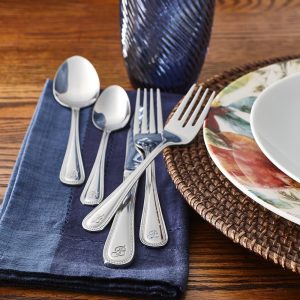 RiverRidge Monogrammed Stainless Steel 46-piece Flatware Set (Service for 8)  |  Flatware Dinnerware Flatware