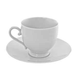 Royal White Sophia Cup/Saucer Set of 6  |  Cups Cups Cups